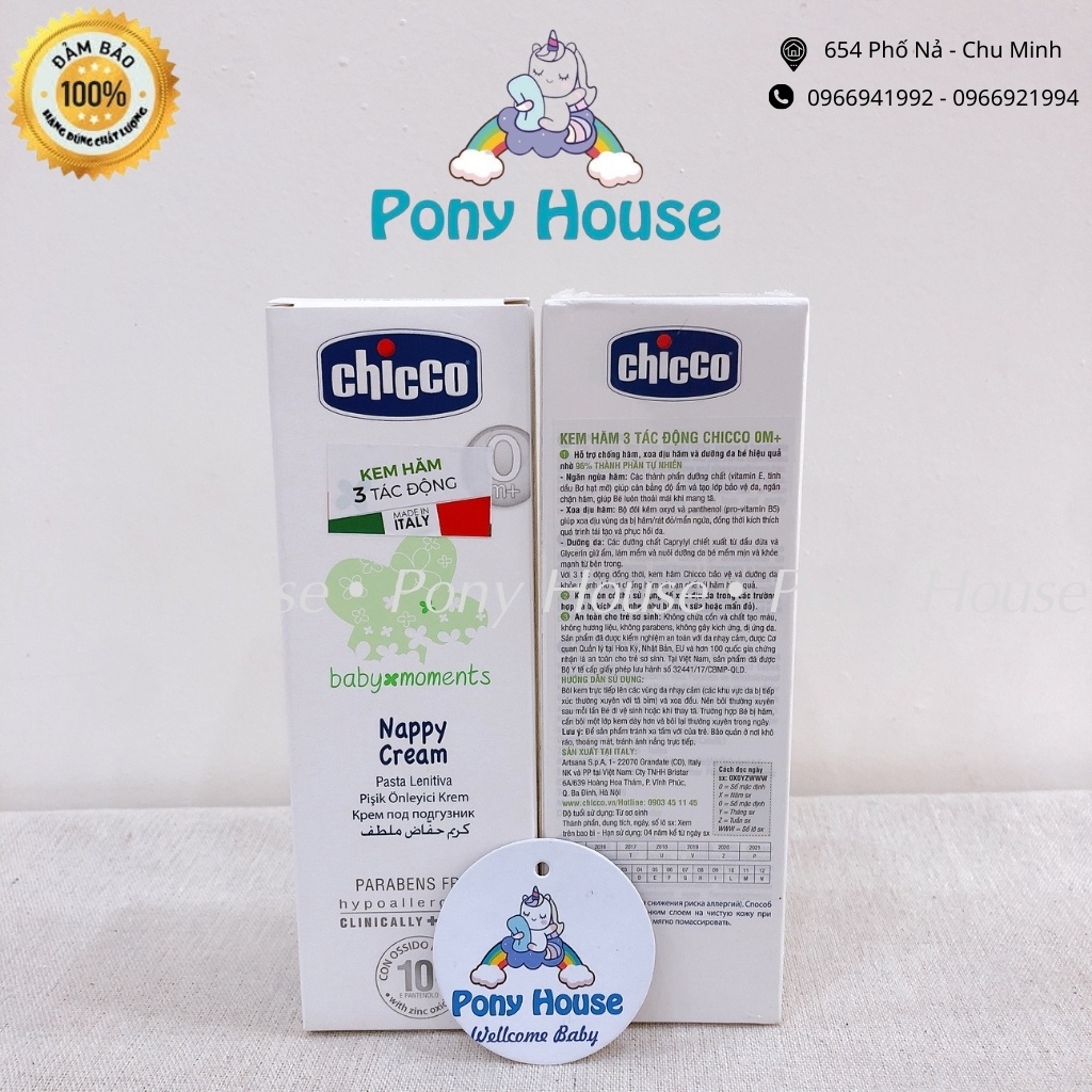 Kem Hăm 3 Tác Động Chicco An Toàn Tuyệt Đối Cho Bé Từ Sơ Sinh 0M+