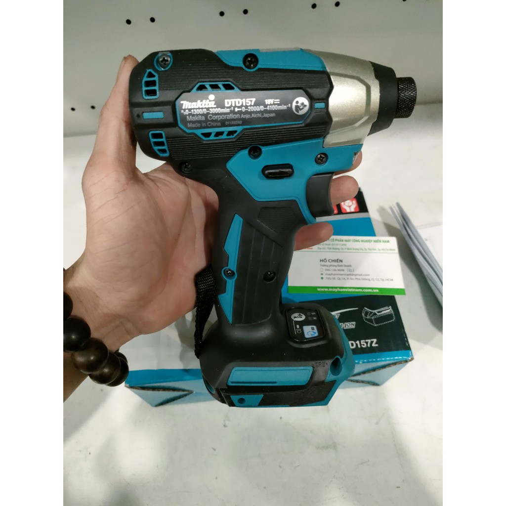 CHÍNH HÃNG  - Thân máy vặn vít dùng pin 18V Makita DTD157Z ( chưa kèm pin, sạc)