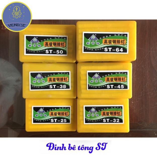 Đinh bê tông chuyên dụng ST15 2000 đinh/ hộp - Dùng cho máy bắn đinh dùng điện ST18, súng bắn đinh dùng hơi ST64