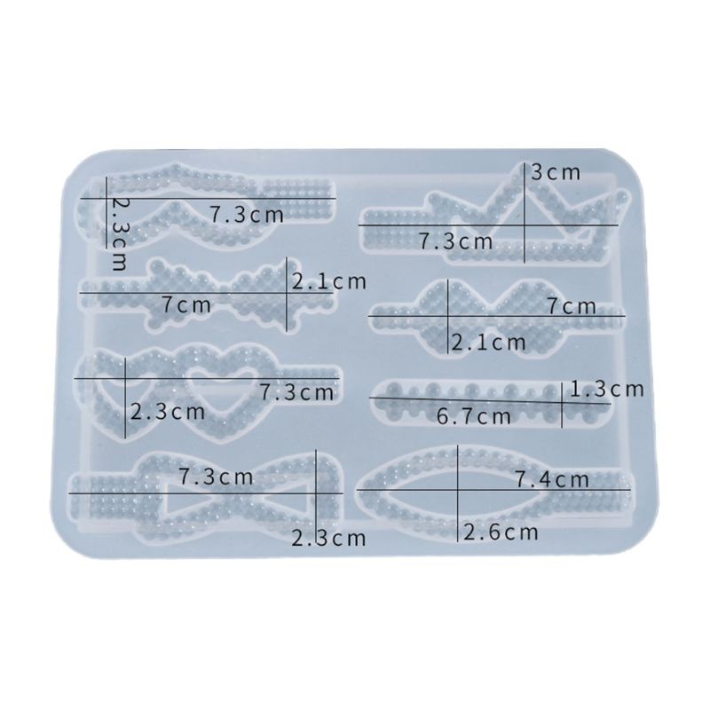 Khuôn Silicone Tạo Hình Làm Kẹp Tóc DIY