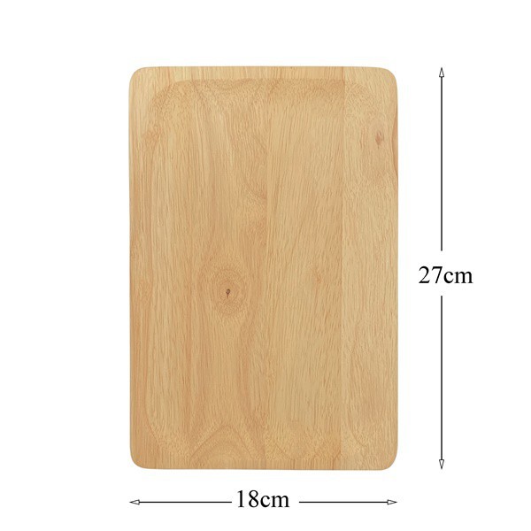 Khay gỗ vuông THE BAMBOO cách nhiệt trang trí gỗ cao su Nhật Bản