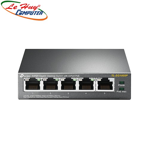 Thiết bị chia mạng TP-Link TL-SG1005P 4 cổng POe