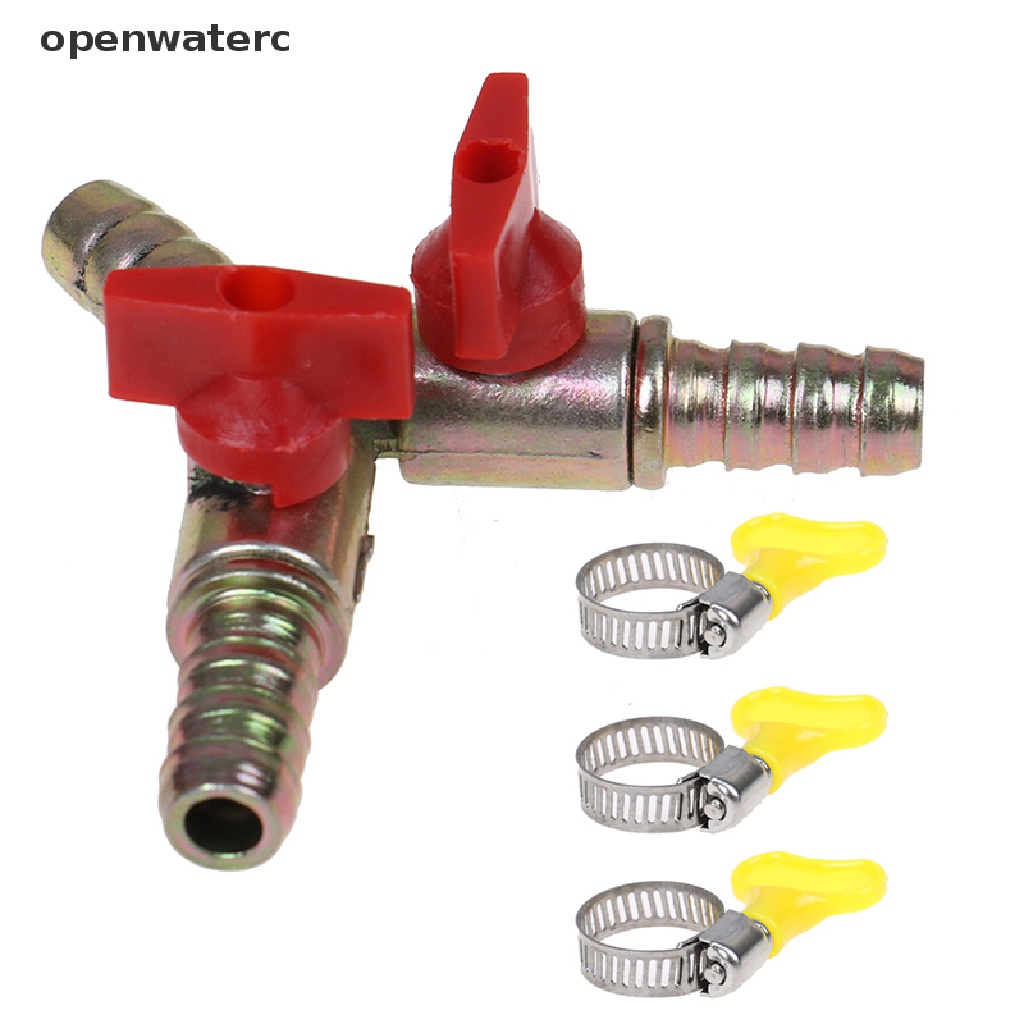 Van Bi Mở Nước 3 Chiều Có Kẹp Ống Dẫn Nhiên Liệu 8MM vn