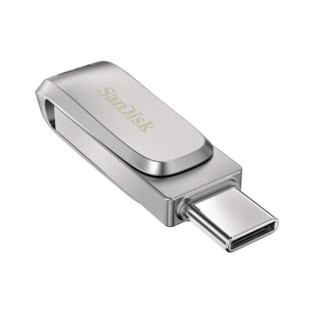 USB 3.1 OTG SanDisk 256GB Ultra Dual Drive Luxe Type-C DDC4 upto 150MB/s vỏ kim loại