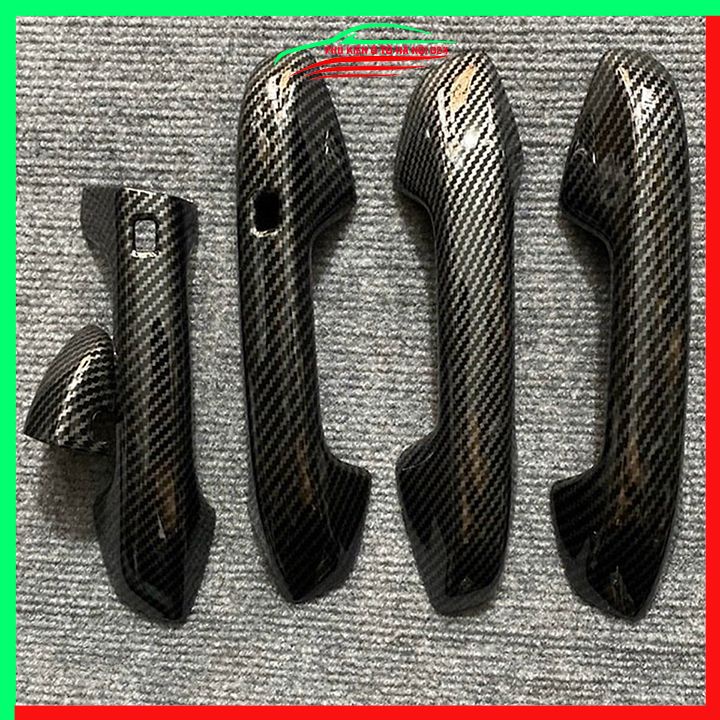 Ốp tay hõm Cerato 2019-2023 vân Carbon chống trầy bảo vệ cửa xe ô tô
