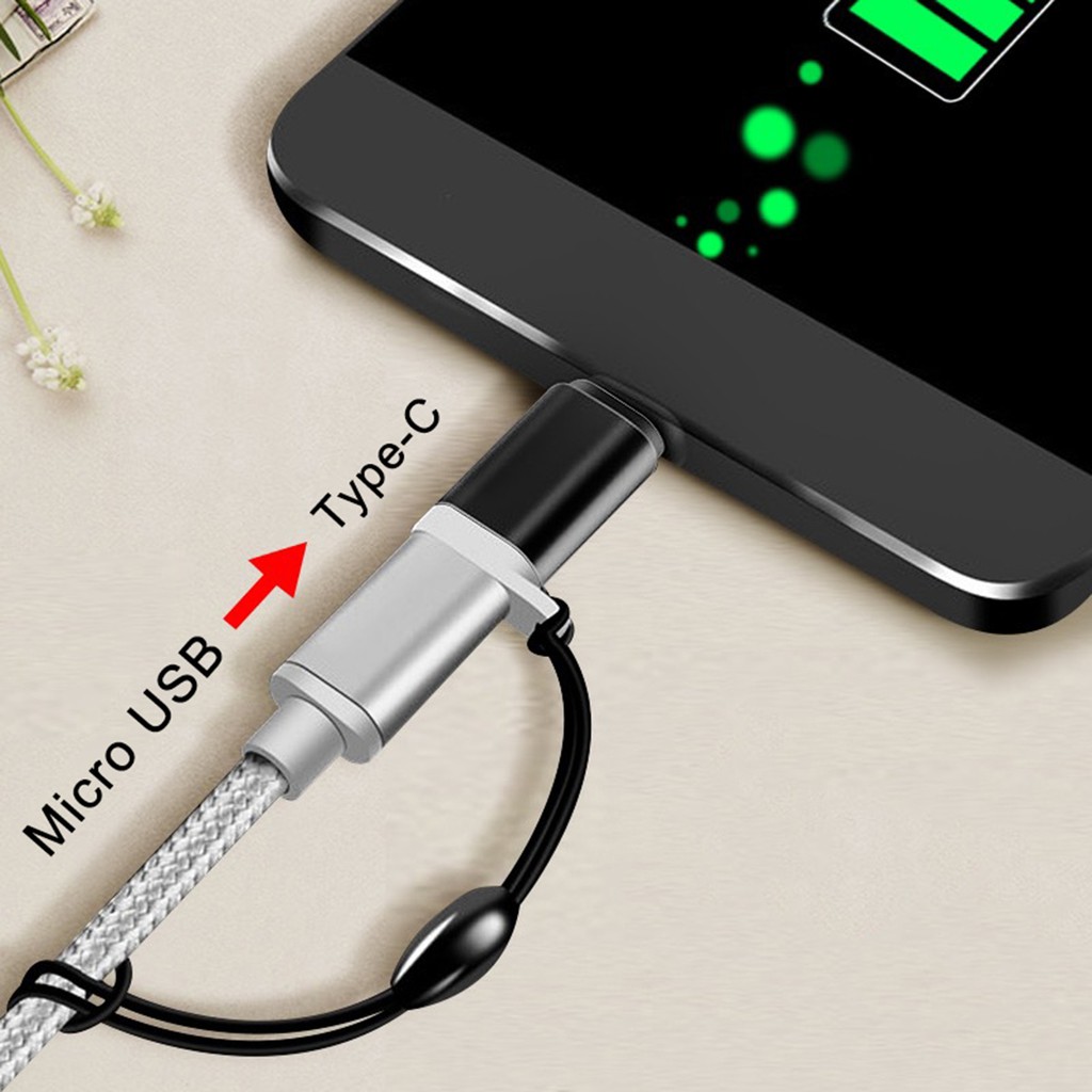 Đầu Chuyển Đổi Cổng Micro-Usb Sang Type-C Cho Điện Thoại Máy Tính Bảng