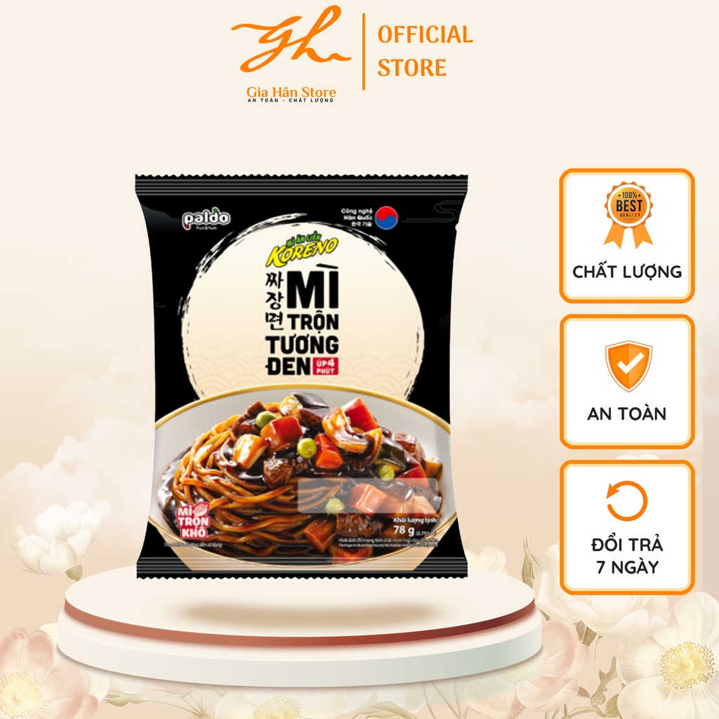 Mì Trộn Tương Đen Koreno Thơm Ngon Khó Cưỡng Thùng 20 Gói x 78g M7639