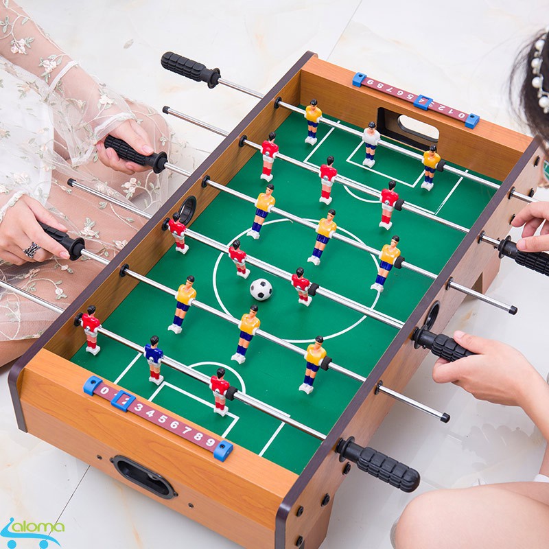 Đồ chơi bàn bi lắc bóng đá Table Top Football TTF-69 bằng gỗ 70x40cm 6 tay cầm