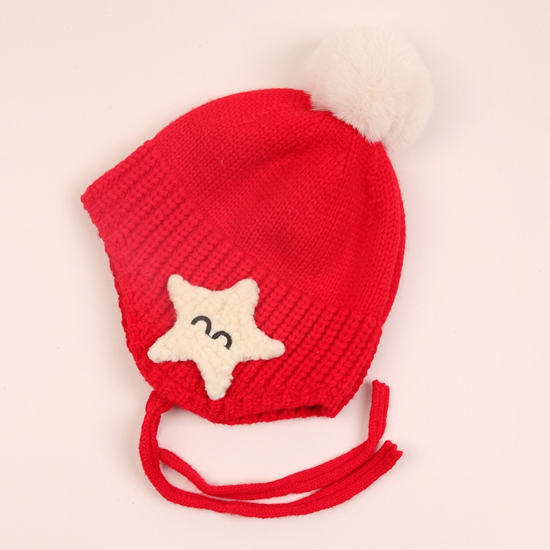 G111-LEN03 SET GIÀY BOOT LÔNG MỀM - MŨ NGÔI SAO ĐỎ NOEL CHO BÉ CỦA MAMAOI - THỜI TRANG CHO BÉ