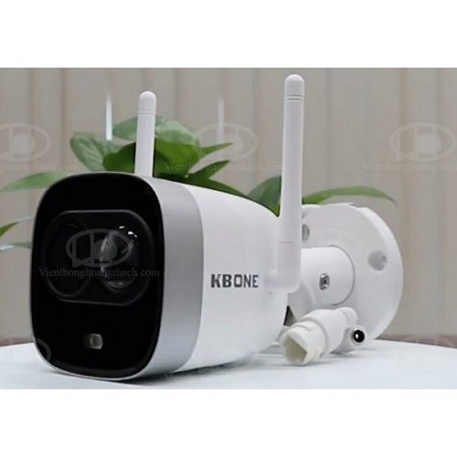 Camera IP WIFI Ngoài trời 2MP KN-2003WN.PIR, Ống kính cố định 2.8mm cho góc nhìn 114.7°, hồng ngoại nhìn đêm 30m