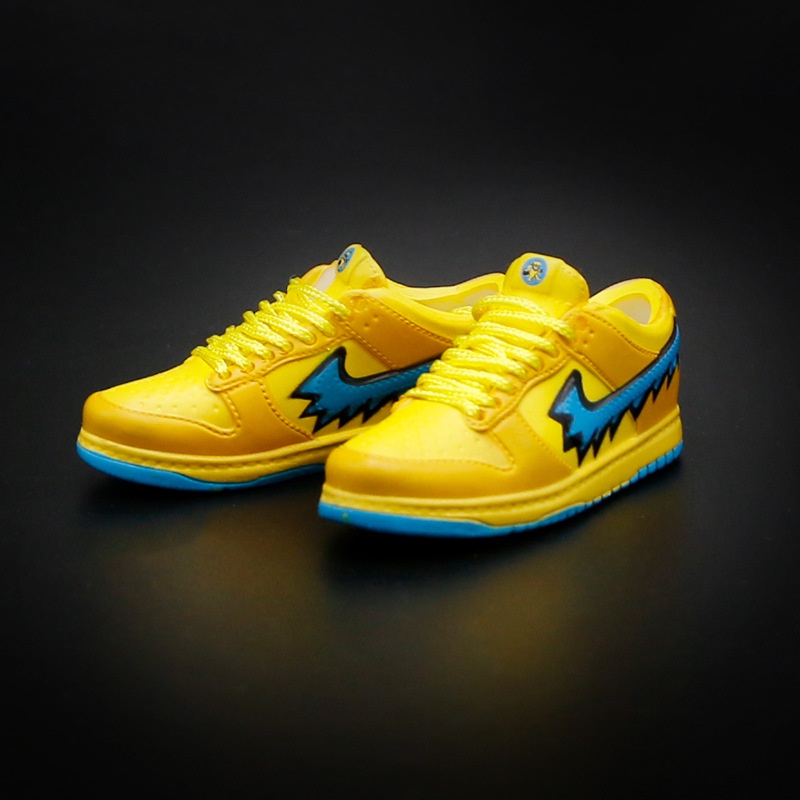 Mô Hình Giày Trượt Ván/Giày Thể Thao AJ Cổ Thấp Hình Que Kem 3D Mini Sáng Tạo Sáng Tạo