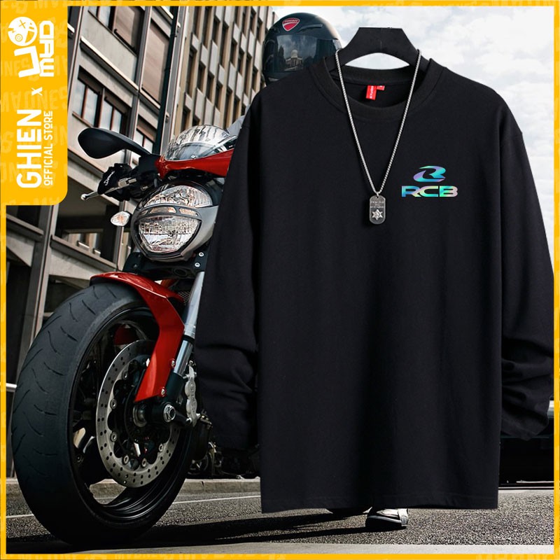 Áo thun tay dài UMAD racing boy RCB v.1 phản quang 7 màu cổ tròn tay ngắn màu đen có big size mẫu Biker xe độ, xe đua