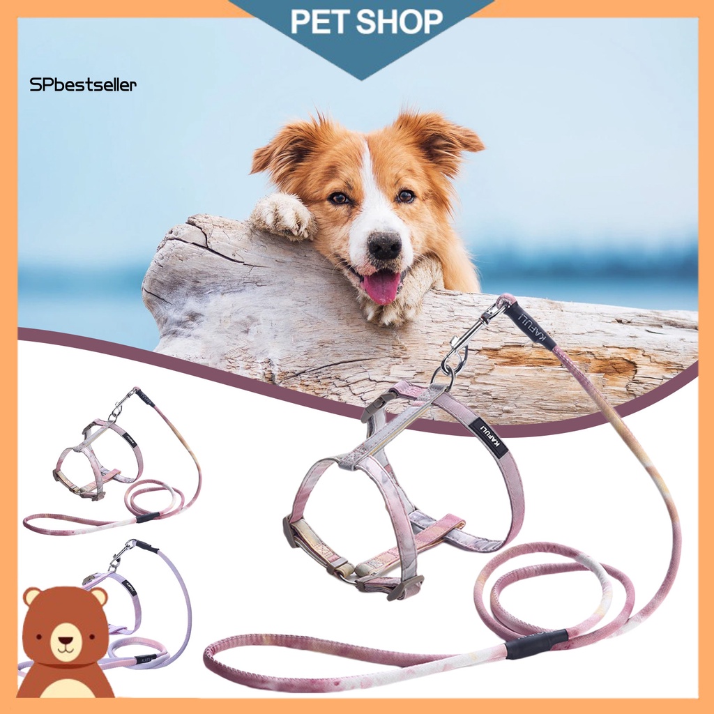Bộ Dây Dắt Thú Cưng Đi Dạo Có Thể Điều Chỉnh Tiện Lợi