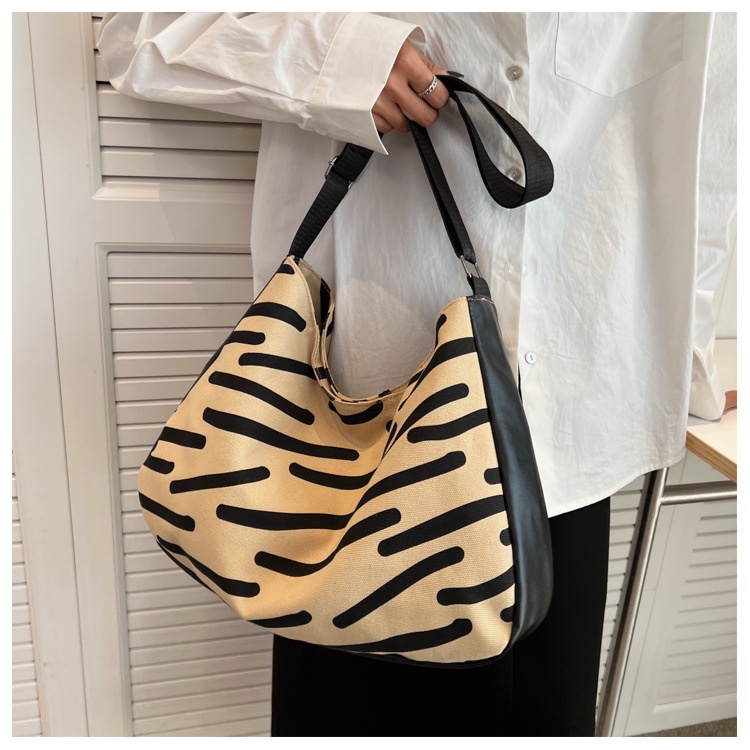 Túi Tote Đeo Vai Bằng Vải Bạt Sức Chứa Lớn Thời Trang Mùa Hè Hàng Mới Dành Cho Bạn Nữ 2022