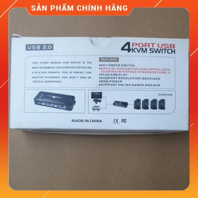 Bộ KVM 4 cổng VGA+usb dailyphukien