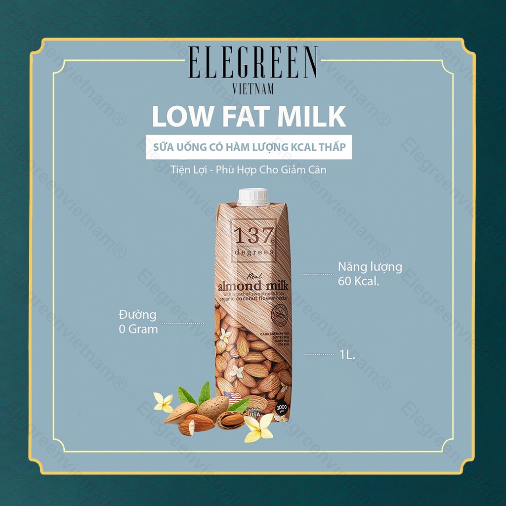 Sữa hạt không đường , Sữa hạt dinh dưỡng 137 DEGREES