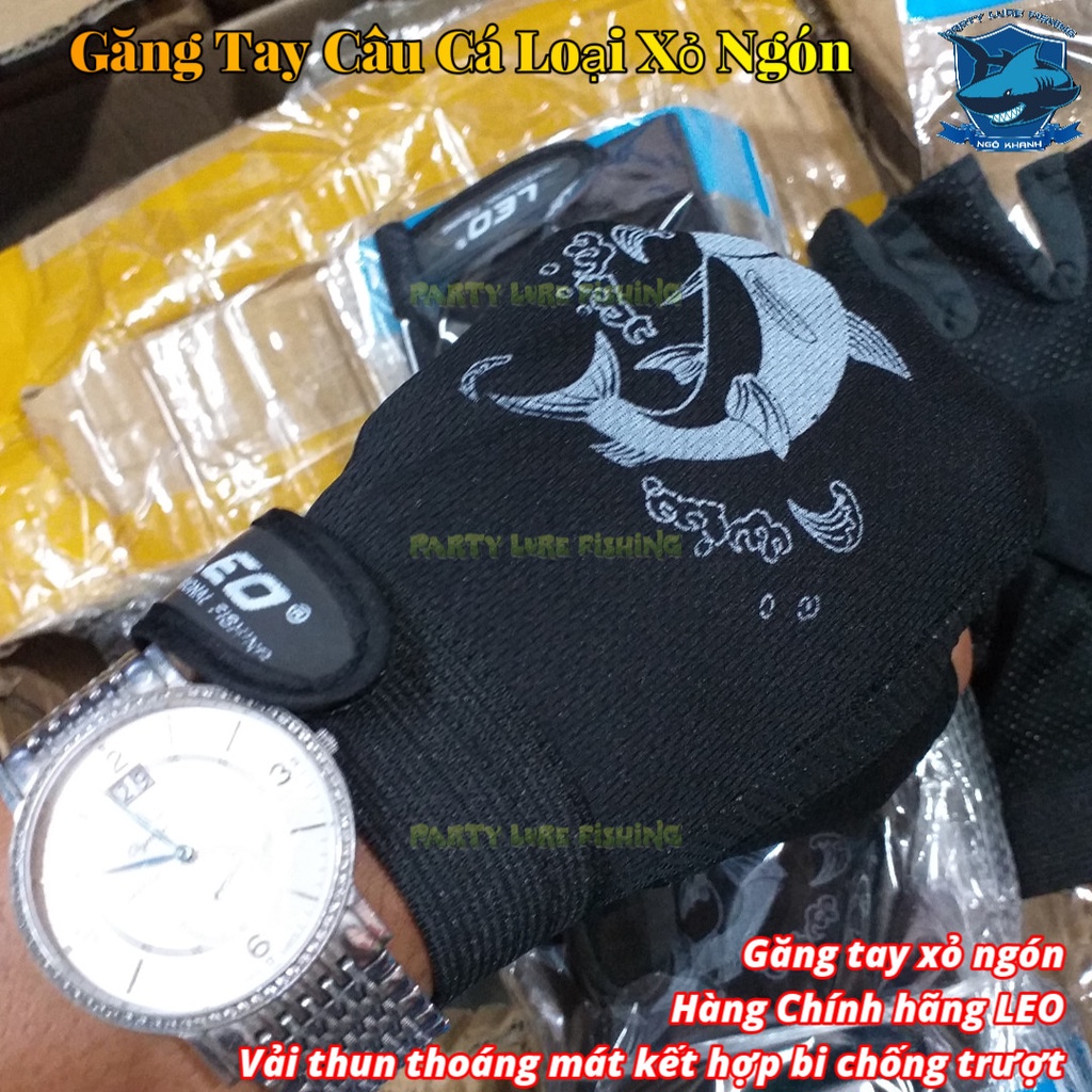 Găng tay xỏ ngón dành cho Ae cần thủ- Hàng chính hãng LEO