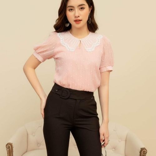 áo sơ mi nữ,áo thun,chất vải đẹp,có size S,M,L,form từ 46kg đến 58kg,co giãn,thoải mái.có 3 màu trắng.hồng.xanh da trời