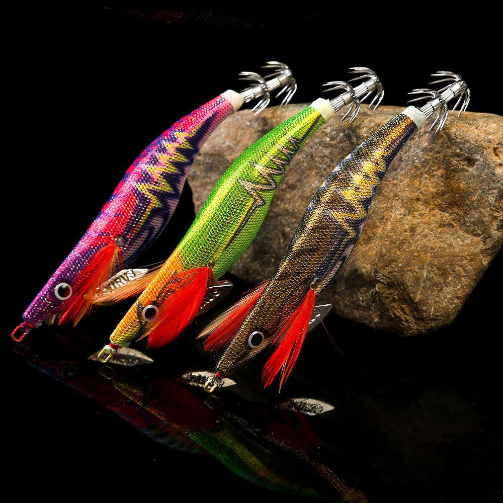 JONYE Mồi Câu Cá Giả Hình Con Tôm Bằng Gỗ 2022