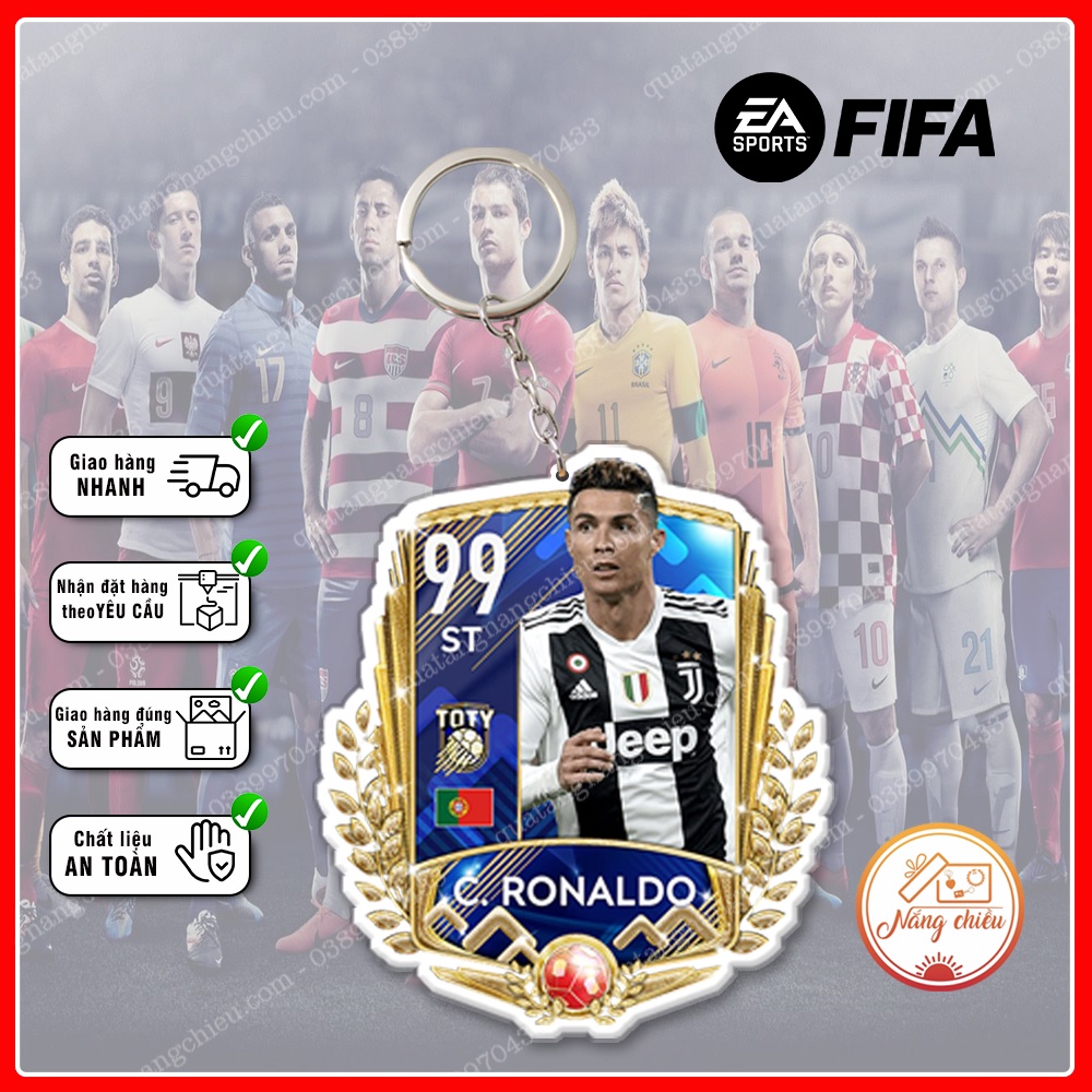 Móc khóa thẻ Team Of The Year☘️Quà Tặng Nắng Chiều☘️