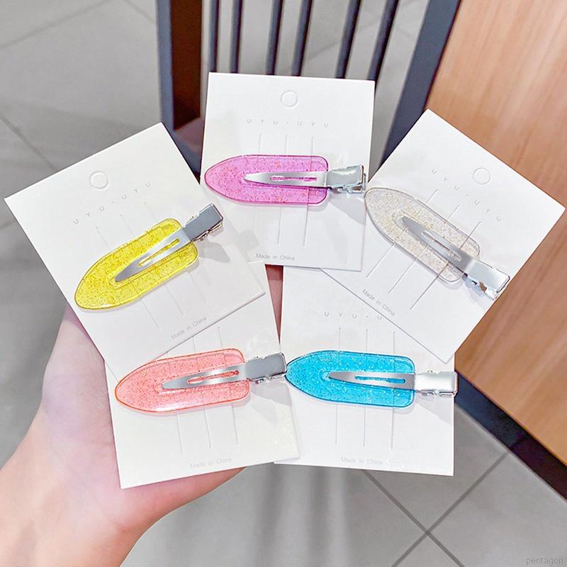 1 Kẹp Tóc Mái Màu Kẹo Trong Suốt Phong Cách Hàn Quốc Cho Bé Gái