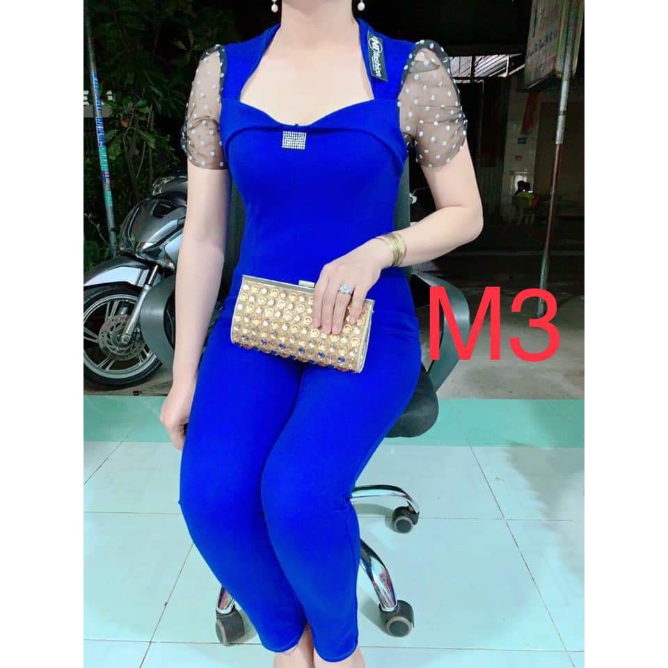 Đồ Bộ Nữ Tay Ren Chấm Bi Chất Cát Hàn Mềm Mịn, Không Nhăn, Không Xù | BigBuy360 - bigbuy360.vn