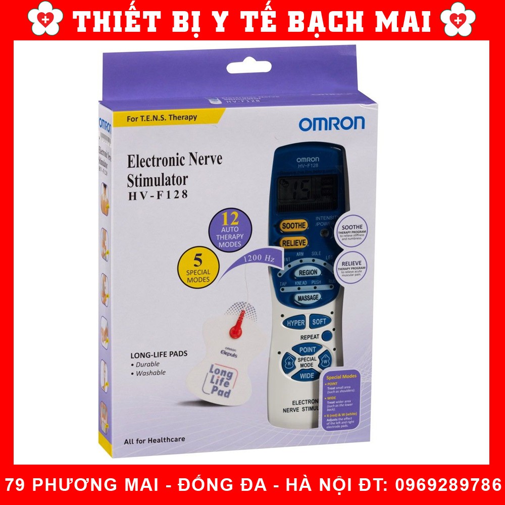 Máy Massage Xung Điện Omron HV-F127-HV-F128 [Nhật Bản, Bảo Hành 02 Năm]