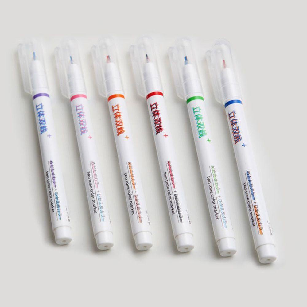 Set 6 Bút Màu Ngòi 0.5mm Dùng Để Viết Chữ / Trang Trí Sổ Tay / Nhật Ký