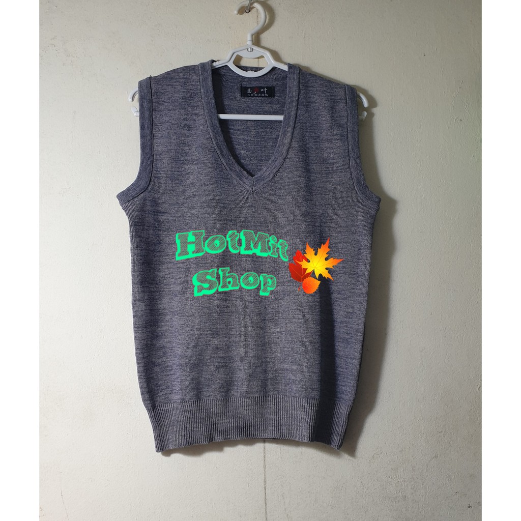 Áo len gile nam trơn nhiều màu đẹp