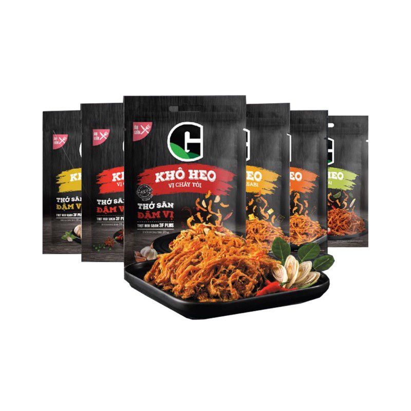 KHÔ HEO GKITCHEN ĐỦ VỊ SẢ THÁI/BƠ TỎI/CHÁY TỎI/TỨ XUYÊN