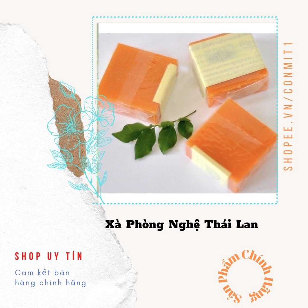 Xà Phòng Cam Nghệ Orange Natural Soap Thái Lan 65gr Hàng Xịn Xà Phòng Cam Nghệ Thái Lan