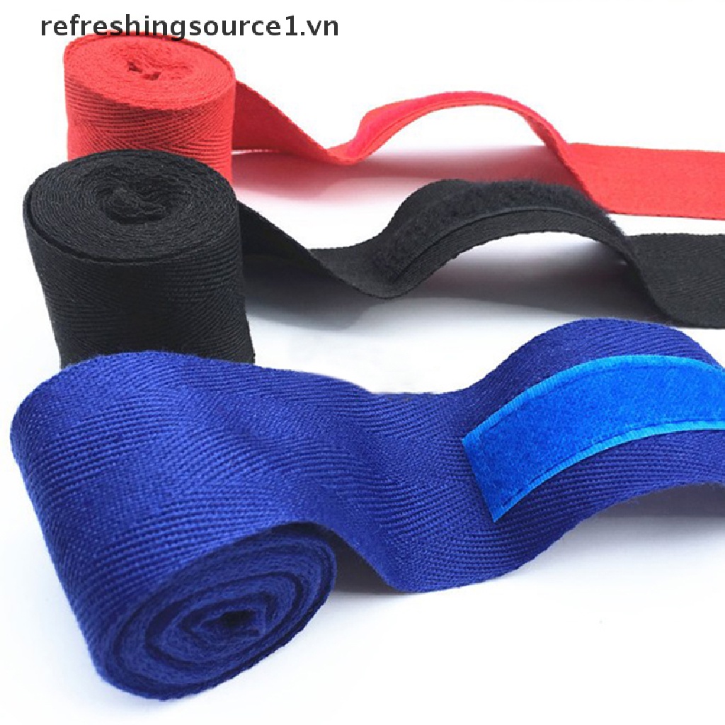 Găng tay boxing bằng cotton có dây quấn cổ tay 1m