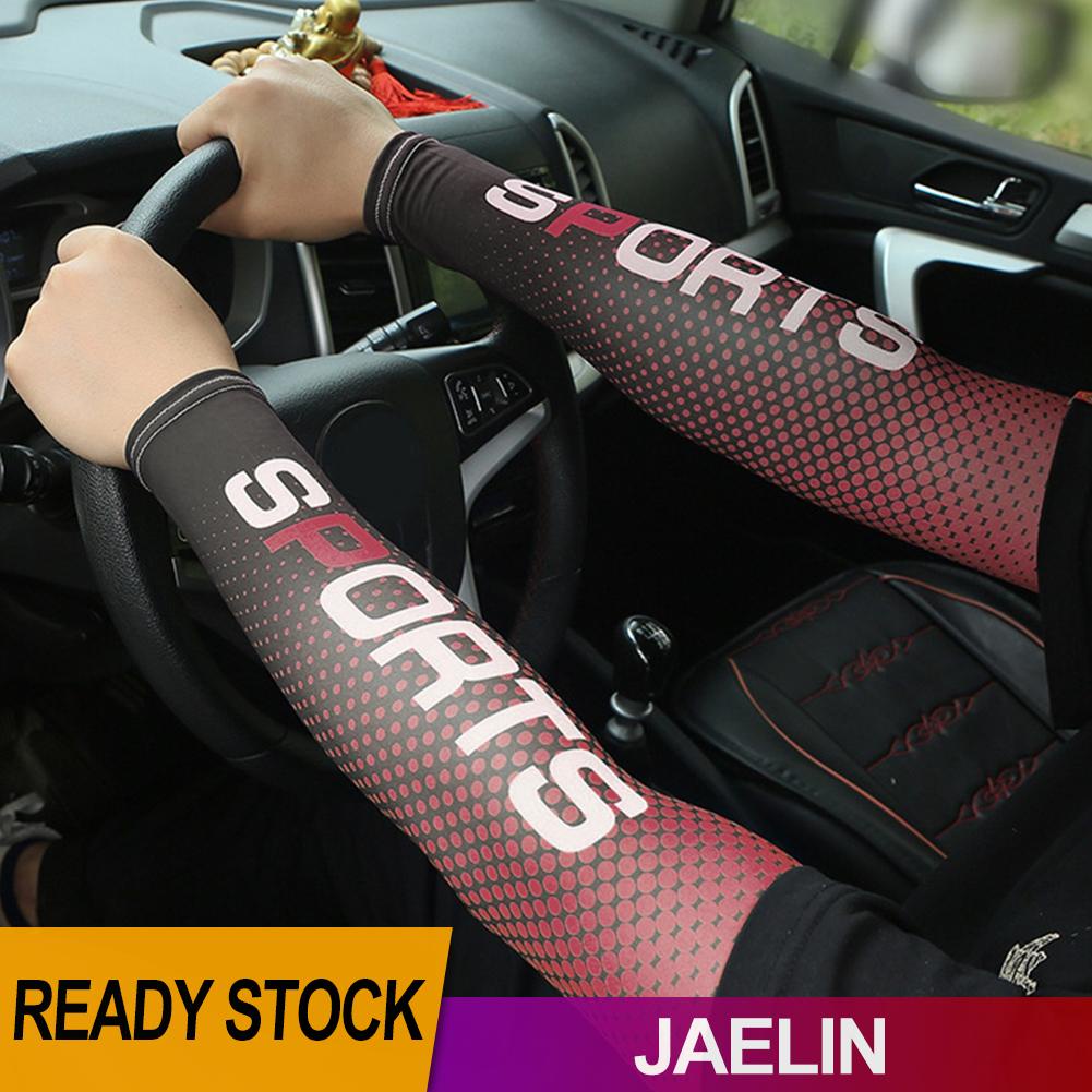 Jae❤1 Cặp Găng Tay Chống Nắng Unisex Cho Hoạt Động Thể Thao Ngoài Trời