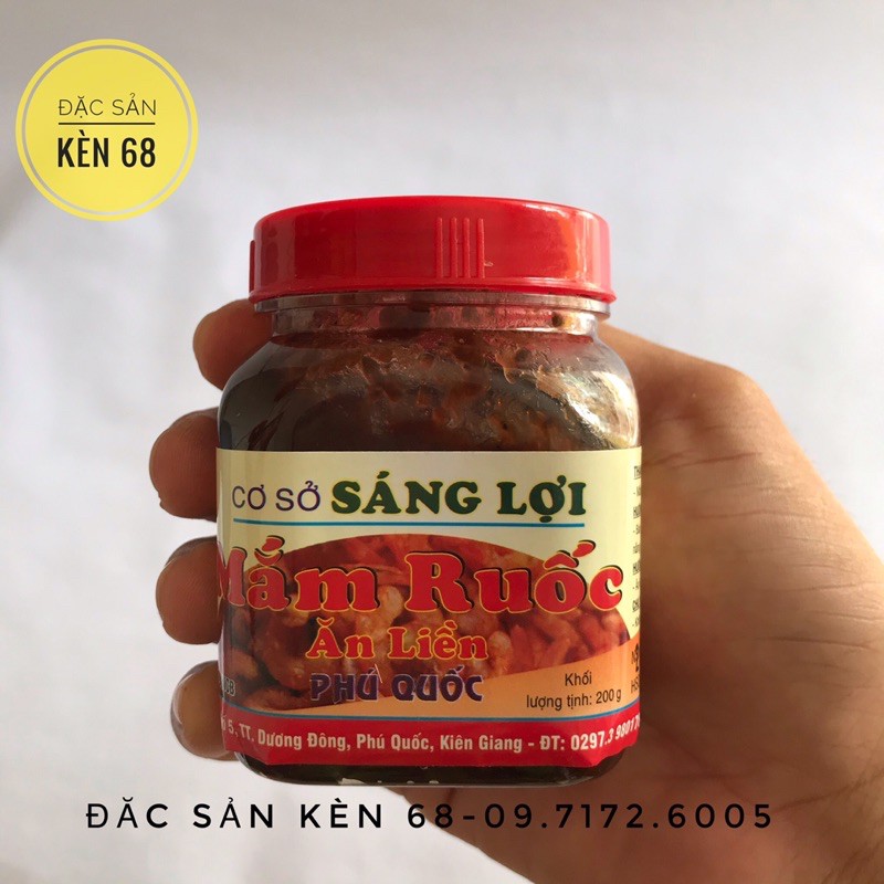 Mắm Ruốc Ăn Liền đặc sản Phú quốc -ăn là phê hũ 200g