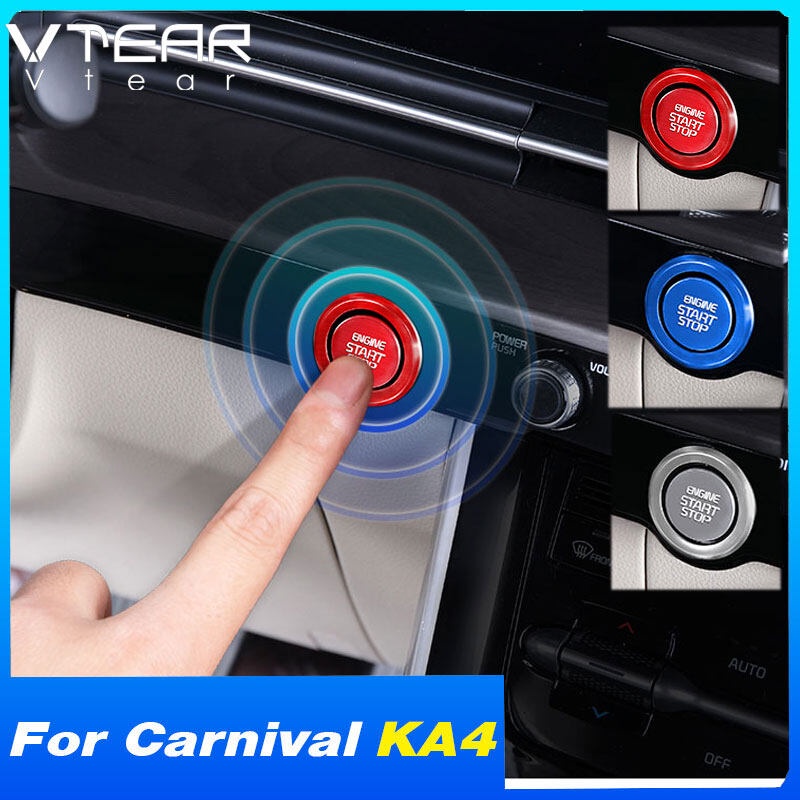 Khung Viền Công Tắc Khởi Động Xe Hơi Bằng Thép Không Gỉ Cho Kia Carnival KA4 2023 2022 2021