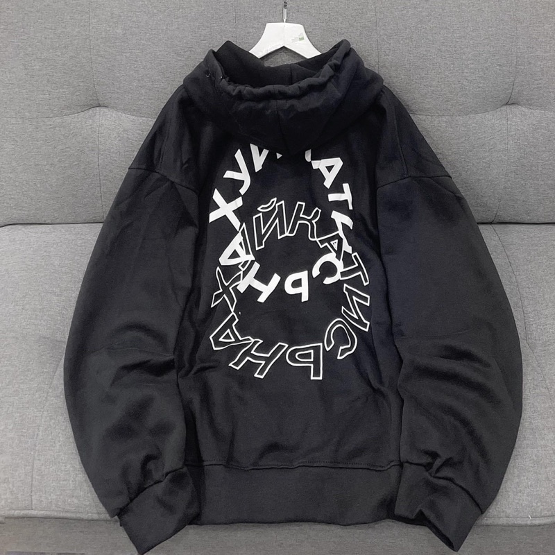 Áo hoodie Form Rộng TORA PQK Xanh Nhạt