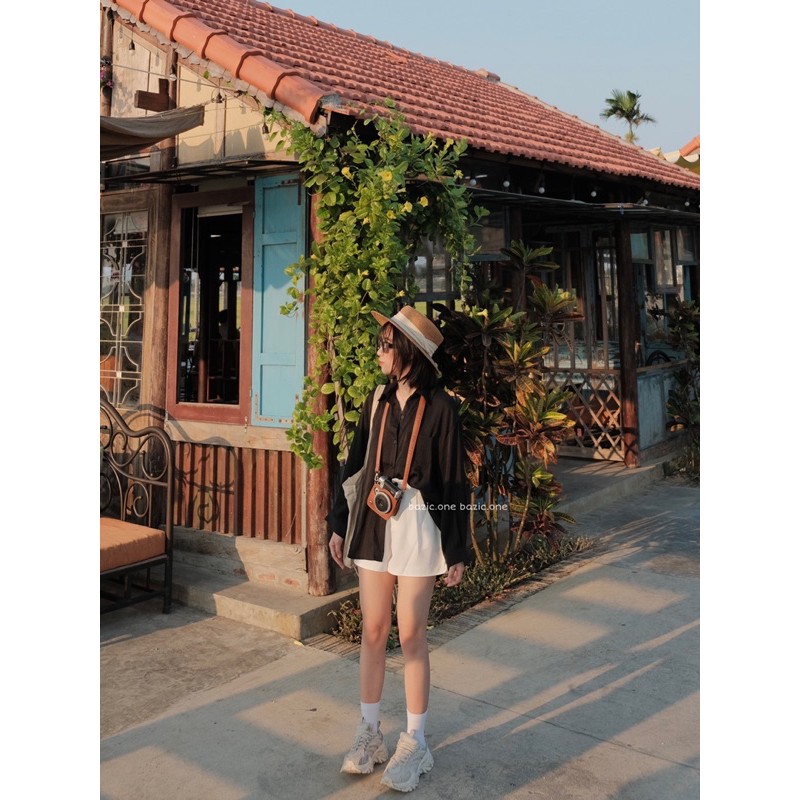 Áo sơ mi sọc chìm Bazic one | BigBuy360 - bigbuy360.vn