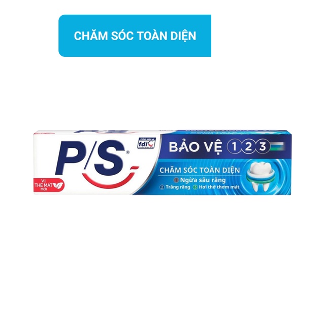 Combo 2 tuýp Kem đánh Răng P/S 180g 4 mùi hương tuỳ chọn