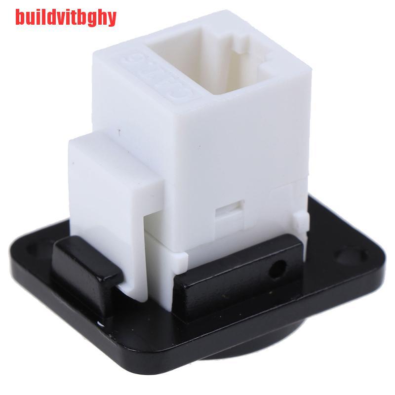 Mua-Codes Rj45 Network Socket D-Type Alloy Mounting Cat6