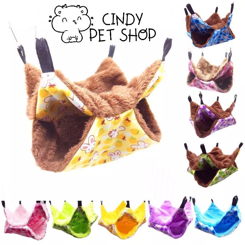 Võng treo 2 tầng cho Hamster, Sóc Bay, Sóc Bông, Sóc Đất...