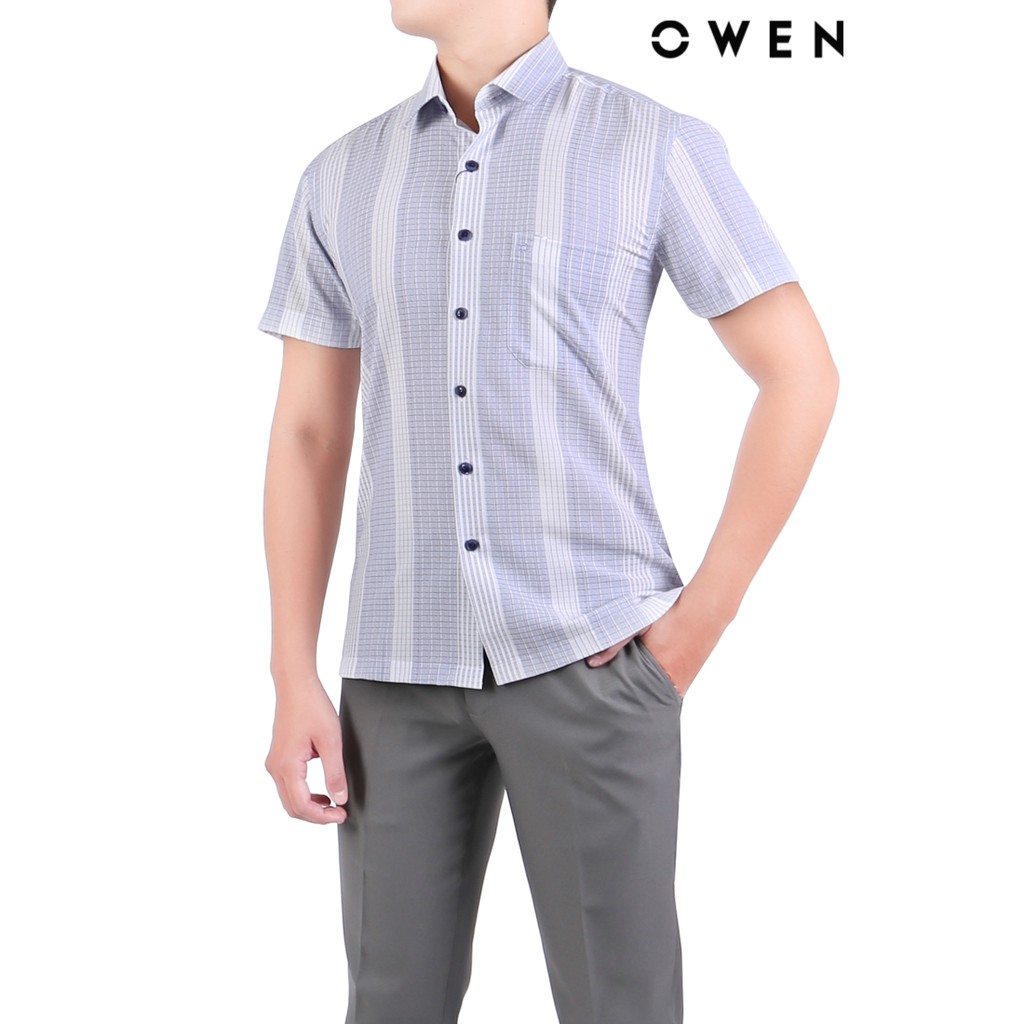 Áo sơ mi ngắn tay Bodyfit OWEN - BA20634NT