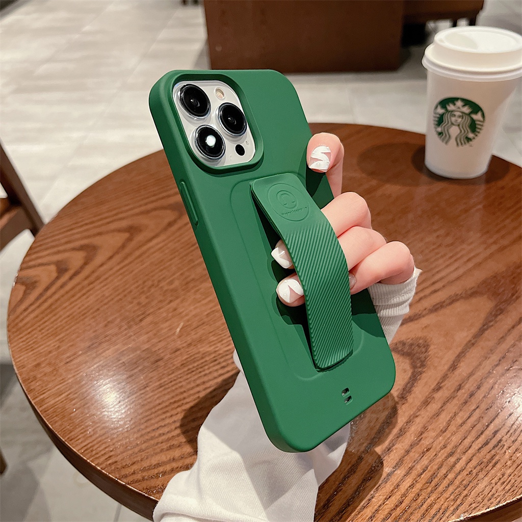 Ốp Điện Thoại Silicone Mềm Chống Sốc Có Vòng Tay Từ Tính Cao Cấp Cho iPhone 11 12 Pro 13 Pro max