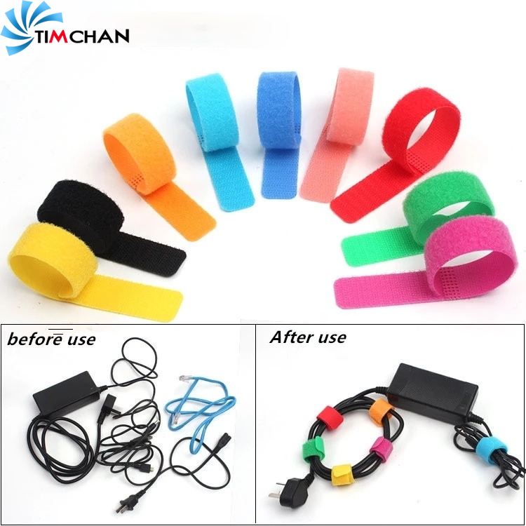 Reusable Self-Adhesive Fastener Tape / Freely Tight Cable Tie /Data Cable Earphone Wire Storage