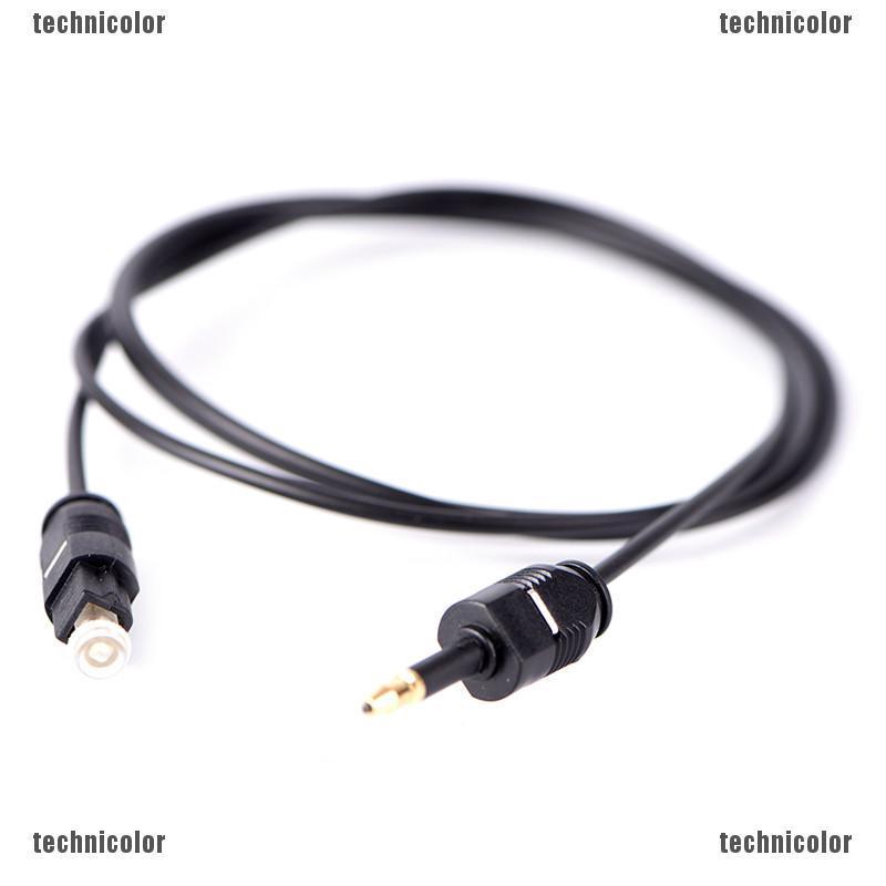 Cáp Âm Thanh Toslink Màu Đen Jack Cắm 3.5mm Dài 1m