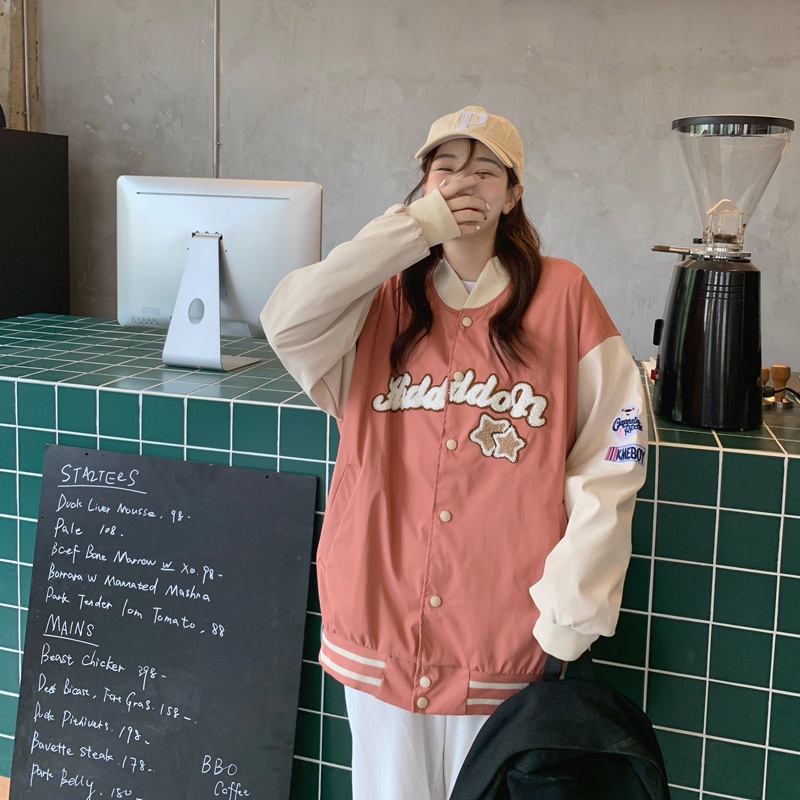 Áo khoác SUXI tay dài phối nút thiết kế thời trang mùa thu theo phong cách Hàn Quốc cho nữ