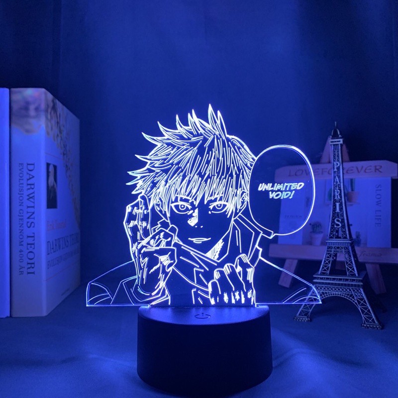 Đèn Led 16 Màu 3d Tạo Hình Nhân Vật Anime Jujutsu Kaisen Ryomen Sukuna Quà tặng remote điều khiển