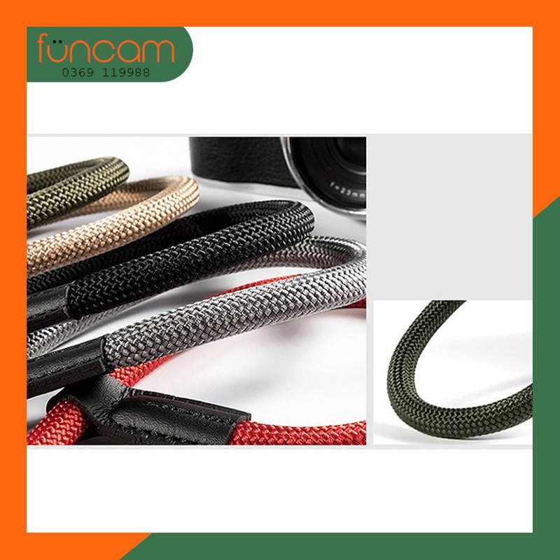 Dây đeo máy ảnh dạng bện tròn