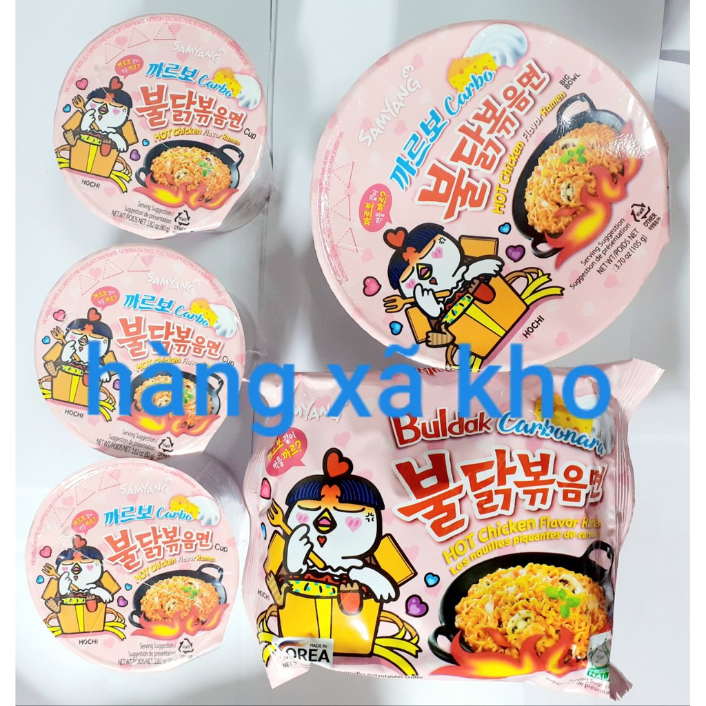 mì cay hàn quốc  carbonara samyang vị kem phô mai 130 gr gói | BigBuy360 - bigbuy360.vn