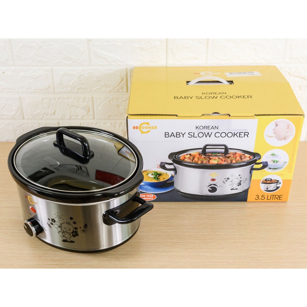 Nồi nấu chậm nấu cháo cho bé BBcooker BS15 BS25 DS25 BS35 dung tích 1.5 2.5 3.5 lít - kèm công thức nấu