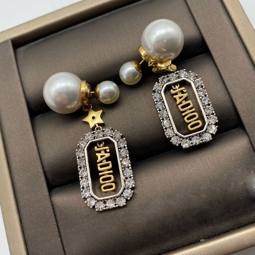 Khuyên Tai Nữ Đính Ngọc Trai Phong Cách Thời Trang Hàn Quốc